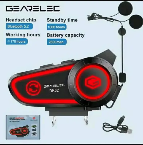 Gearelec DK02 Bluetooth casque moto 170H