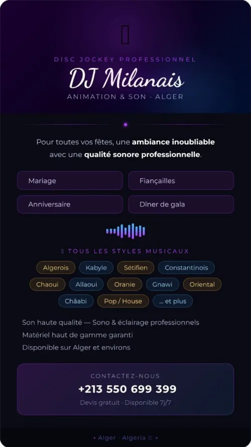 DJ professionnelle