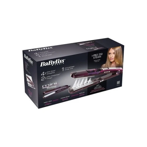 Babyliss Paris Coffret Lisseur Vapeur Ipro 230 + Mini Lisseur St396E