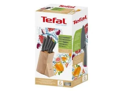 Tefal Set De Couteaux 5Pcs Fresh Kitchen Avec Bloc En Bois