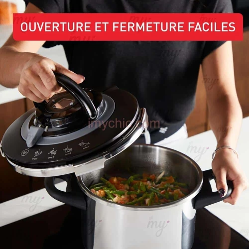 Seb Cocotte Clipso+ Chef 10L AVEC 4 Programmes