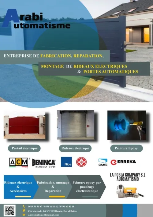 Rideaux electriques, réparation et montage 