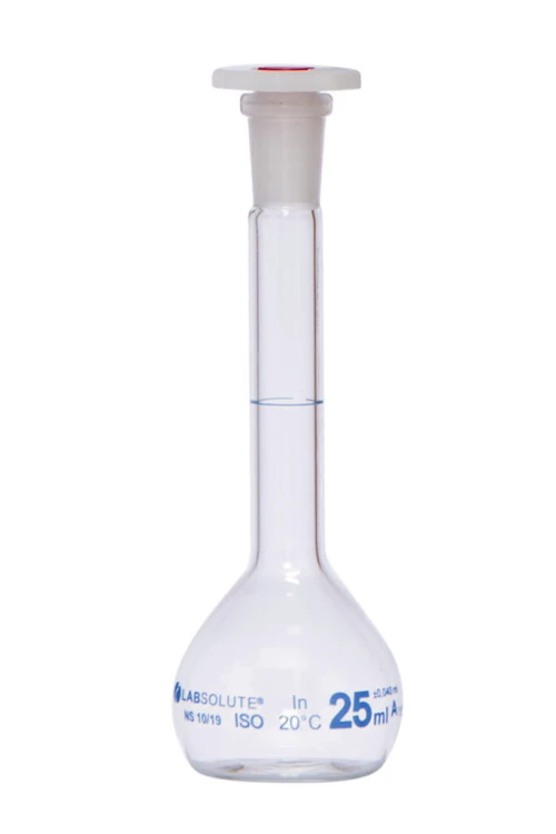 Fiole jaugée en verre