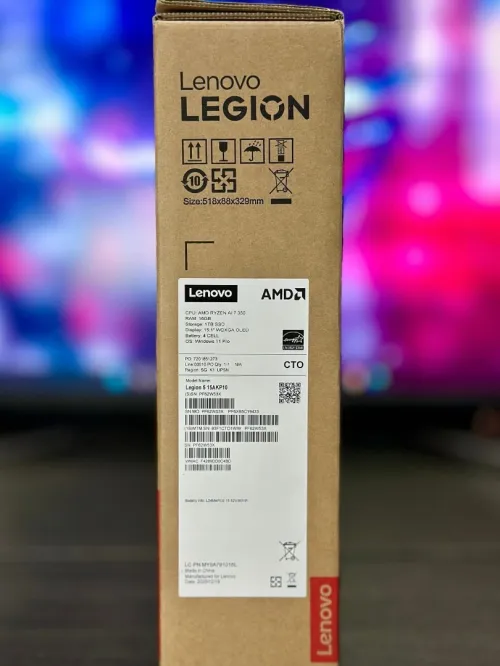 LENOVO LEGION PRO 5 GEN 10/RYZEN AI 7 360/16GO DDR5/1TB SSD/15.1 POUCE OLED 2.5K 240HZ/RTX 5070 08GB