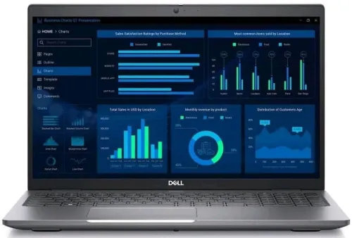 DELL PRECISION 3581/ INTEL i7-13700H/32GB DDR5/512GB  SSD/QUADRO RTX A1000 ADA 06GB/15.6  fuhd 