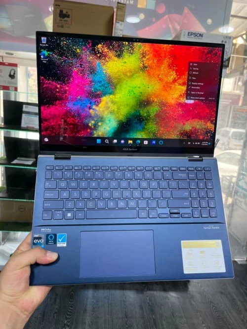ASUS ZENBOOK PRO 15 FLIP OLED  2.8K X360/i7-12700H 5GHZ/RAM 16GB DDR5/1TB SSD/15.6  X360 TACTILE