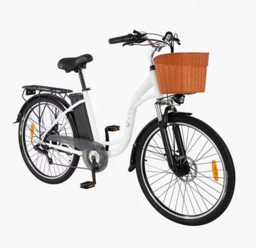 Vélo Électrique Tout-Terrain DYU C6 Pro Adulte 250W 36V15,6Ah Pneus 26 Pouces Confort Route