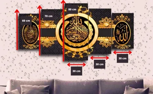 لوحة زخرفية عصرية من الزجاج مناظر طبيعية Cadre Décoratif Moderne En Verre 5 Pies Tableau la natur