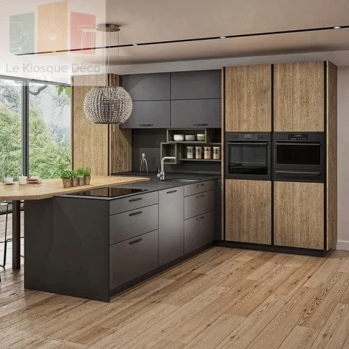 CUISINE EN MDF ET HIGH GLOSS MODERNE