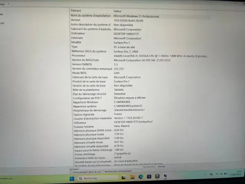 Windows SURFACE pro7