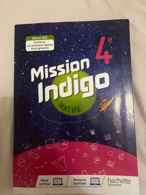 Mission Indigo Maths 4e Tres Bon Etat