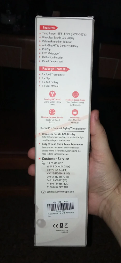 thermometre alimentaire