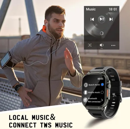 Smart watch AMOLED pour hommes