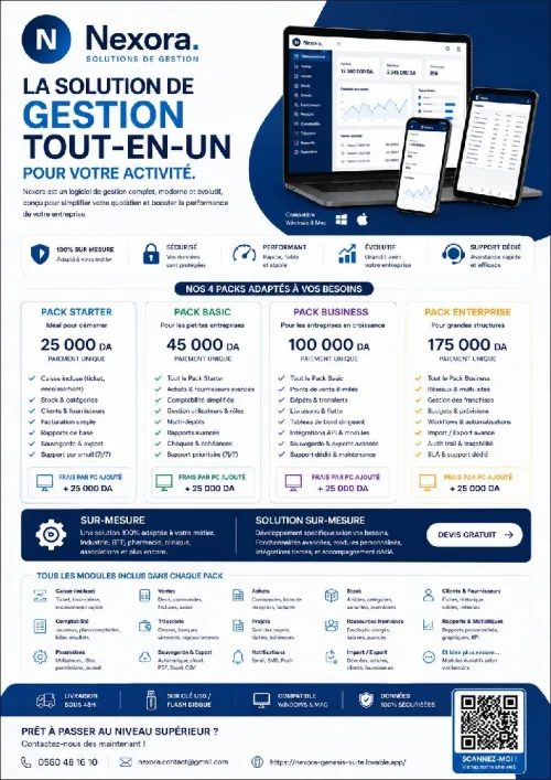 Creation logiciel tout types extra developé.
