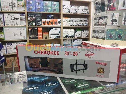 Support mural TV FIXE  cherokee 30" - 80" POUSSE