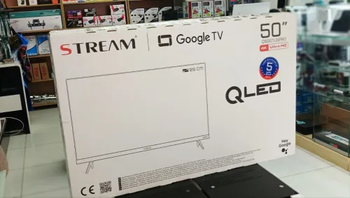 Téléviseur Smart Stream 50" pouces Qled 120Hz Google TV