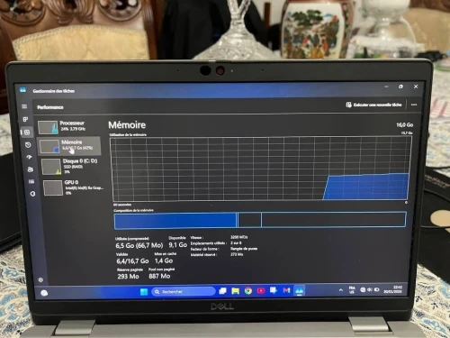 pc dell i7 11 eme 16gb ram ddr4, iris xe ,512gb