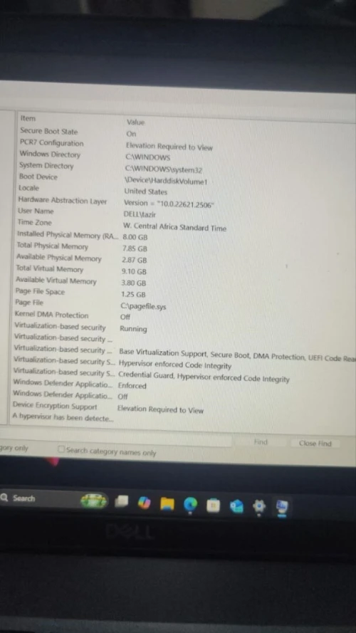 Laptop DELL 5500 I5 8em gen