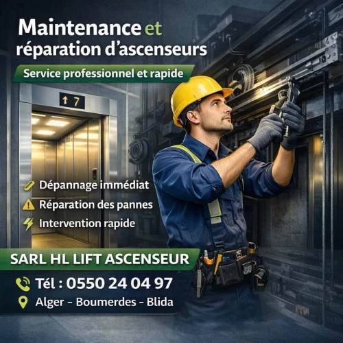 Installation, Reparation , Maintenance et Renovation d'ascenseurs de monte charge et autres appareils similaires