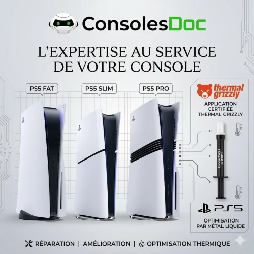 Nettoyage, Maintenance et réparation de consoles de jeux et accessoires