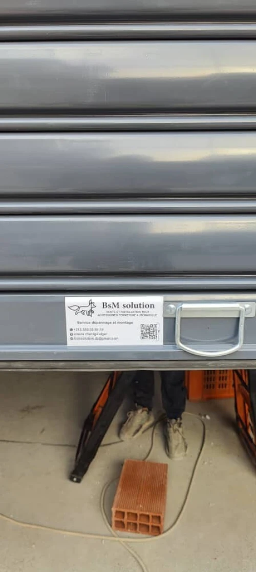 Rideaux électrique portaille coulissante porte vérin porte vitré 