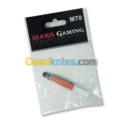 MARS GAMING MT0 - PÂTE THERMIQUE HAUTE PERFORMANCE - CONDUCTIVITÉ 6 WMK - GRIS