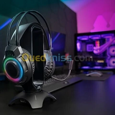 MARS GAMING MH124 - CASQUE-MICRO FILAIRE - RGB - CIRCUMAURAL - STÉRÉO - MICRO FLEXIBLE - BLACK