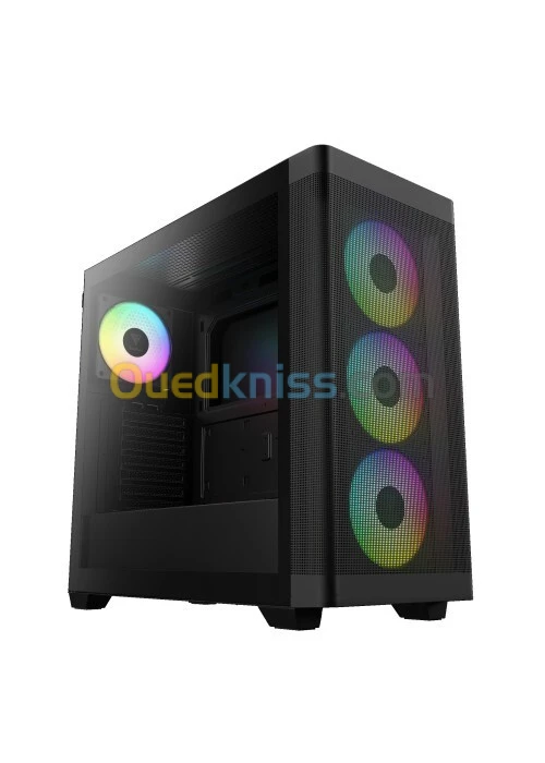 GAMDIAS ATHENA M3 - BOÎTIER MOYEN TOUR ATX - MESH - 3 X VENTILATEURS ARGB 120 MM - USB 3.0 - NOIR