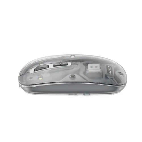 HAVIT MS62WB PRO - SOURIS GAMING SANS FIL - BLUETOOTH + 2.4GHZ - RECHARGEABLE - DPI AJUSTABLE - DESIGN ERGONOMIQUE - WHITE