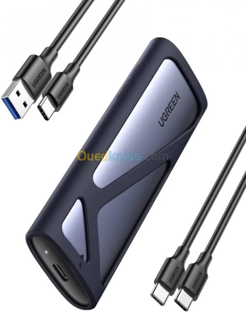 UGREEN Lecteur de boîtier SSD NVMe M.2 Enclosure, 10 Gbit/s USB C 3.2 Gen2, compatible Thunderbolt 3