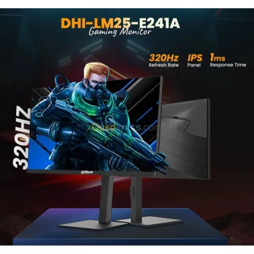 DAHUA LM25-E241A -ECRAN GAMING 25" FHD - 320HZ - IPS - 1MS -LED - ADJUSTABLE - VESA - HDMI/DP-BLACK