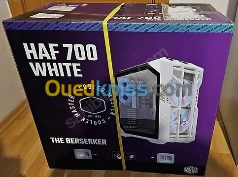 COOLER MASTER HAF 700 - BOÎTIER GRAND TOUR - 5 FAN INCLUS - VERRE TREMPÉ - HUB ARGB 5 PORTS - BLANC