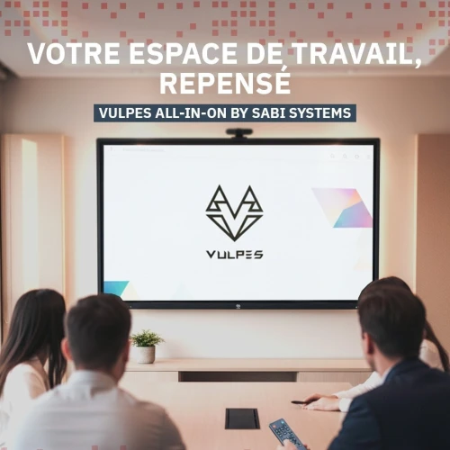 ECRAN INTERACTIF VULPES 86" - 4K UHD TACTILE - 8GO - 256GO SSD + SUPPORT AU SOL - SANS OPS - WIN11 - BLACK