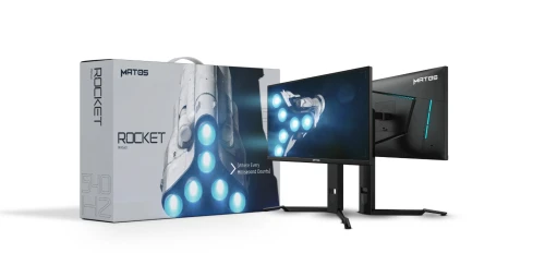 MATOS ROCKET 540HZ - ECRAN GAMING ULTRA RAPIDE - 540HZ - 0.2MS - HDR500 - HDMI 2.1 - DP - FREESYNC - G-SYNC - RGB - BLACK