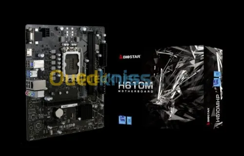 BIOSTAR H610 MHP - lGA 1700 - uATX - 2 X DDR4 - USB 3.2 - HDMI  VGA - 1 X PCIe 3.0 -