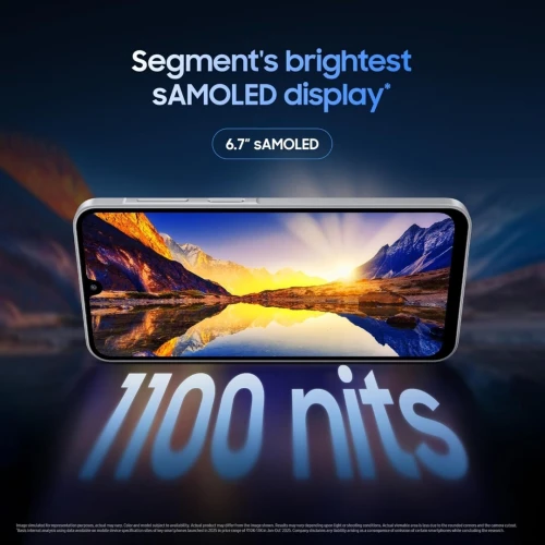 SAMSUNG GALAXY M17 5G - OCTA-CORE PERFORMANT - 6GO - 128 GO - DUAL SIM 5G - 6.6" FHD+ - 6000 mAh - SILVER SAMSUNG GALAXY M17 5G - OCTA-CORE PERFORMANT - 6GO - 128 GO - DUAL SIM 5G - 6.6" FHD+ - 6000 mAh - SILVER