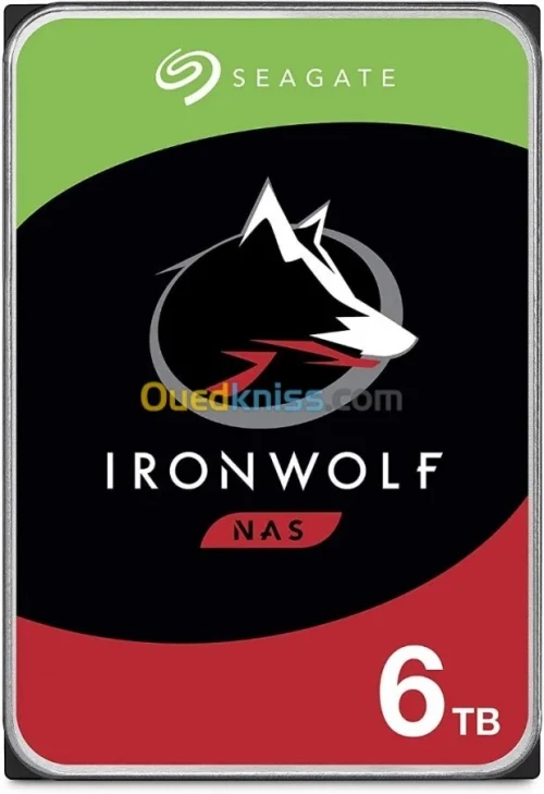 Disque Seagate IronWolf NAS - 6Tb - 3.5" SATA - Red -