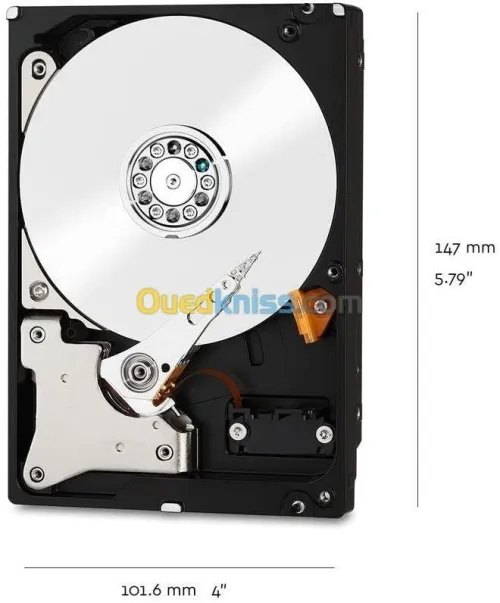 WD RED PLUS NAS WARE 8TB - DISQUE DUR HDD 3.5" - 7200 RPM - SATA 6 GB/S - 256MB CACHE - WD80EFPX