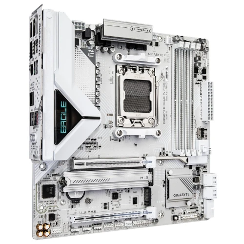 GIGABYTE B850M EAGLE WIFI6E ICE - CARTE MÈRE MICRO ATX - SOCKET AM5 - 4 x DDR5 - 1 x PCIe 5.0 X16 - 2 x M.2 NVMe - WIFI 6E - BT 5.3 - LAN 2.5GBE - WHITE