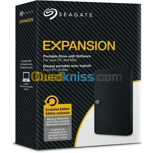 SEAGATE EXPANSION 1 Tb Externe - 2.5" - USB 3.0 - 