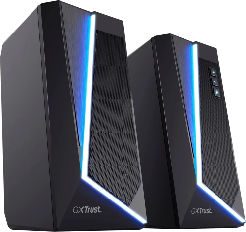 TRUST GAMING GXT609 ZOXA - SPEAKERS 2 CANAUX FILAIRE USB - 20000 HZ - RGB - CLEAR BASS 6W - BLACK