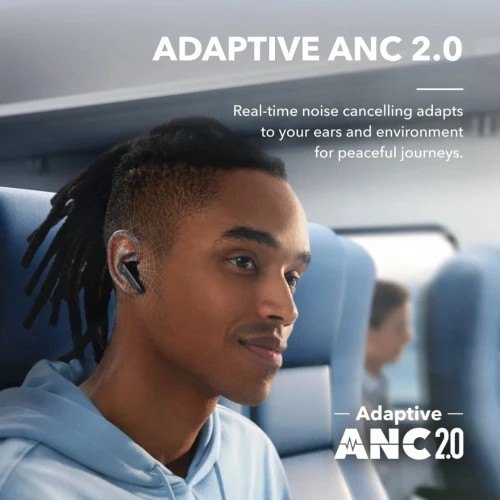 SOUNDCORE LIBERTY 4 NC - TRUE WIRELESS NOISE CANCELLING EARBUDS - BLUETOOTH - IOS /ANDROID - BLACK