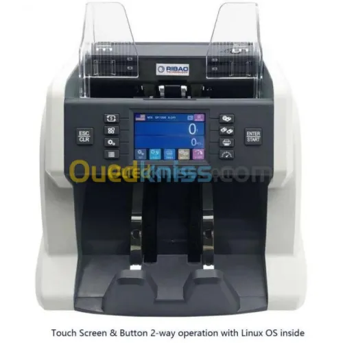 BILL COUNTER RIBAO BC-55 - COMPTEUSE TRIEUSE & DÉTECTEUSE FAUX BILLET - ECRAN LCD - MULTIDEVISES - 