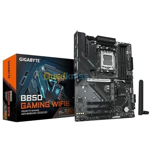 GIGABYTE B850 GAMING WIFI6 - CARTE MÈRE ATX - 4 x DDR5 - SOCKET AM5 - 3 x M.2 - WI-FI 6 - BLACK