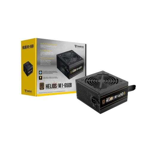 GAMDIAS HELIOS M1-650B - ALIMENTATION 650W - 80+ BRONZE - SILENCIEUSE 120 MM - ATX PFC ACTIF - BLACK