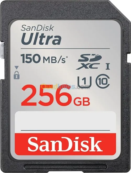 SanDisk Ultra SD 256GB Carte Mémoire UHS-I Jusqu'à 150 MoS