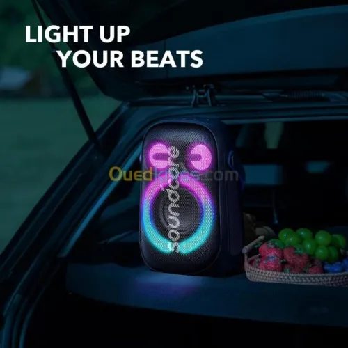 SOUNDCORE BY ANKER RAVE NEO 2 - ENCEINTE PORTABLE - BLEUTOUTH - STÉRÉO 80W -RGB LUMIÈRE -ÉTANCHÉITÉ 