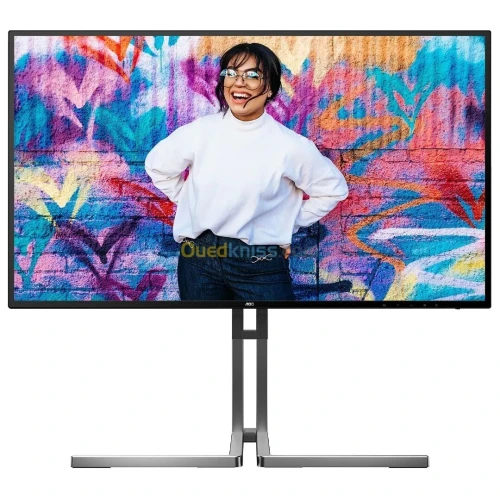 ECRAN AOC U27U3CV - 27" 4K LED - GRAPHIC PRO - DALLE IPS - HDR 400 - ADAPTIVE-SYNC - PIVOT - USB 3.1 - RJ45 - HAUT-PARLEURS