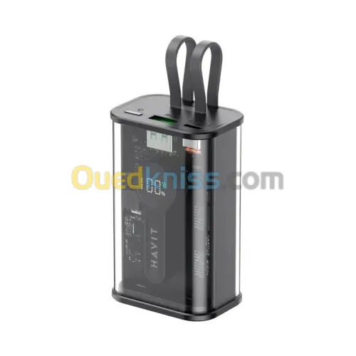 HAVIT PB94 - BATTERIE EXTERNE POWER BANK 10000mAh - DOUBLE PORT USB - ULTRA-COMPACT - NOIR