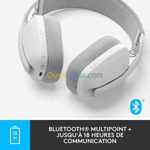 Logitech Zone Vibe 100 Casqueléger sans fil avec Micro anti-bruit- Bluetooth multipoint avancés